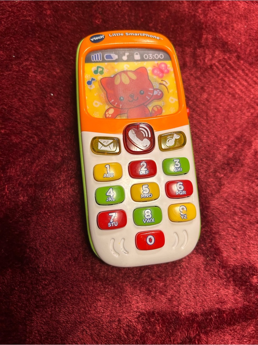 V Tech Little SmartPhone Toy Phone - Orange/White